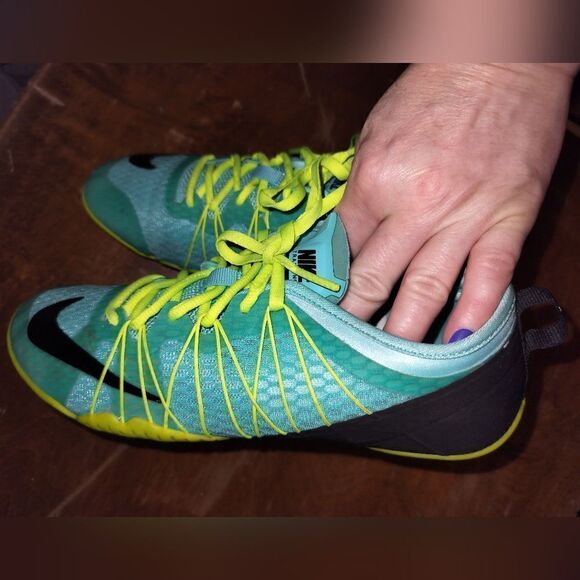 Nike training FREE 1.0 CrossBionic Neon blue, yellow, and black - Picture 9 of 9